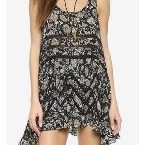 Free People Voile and Lace Trapeze Slip
